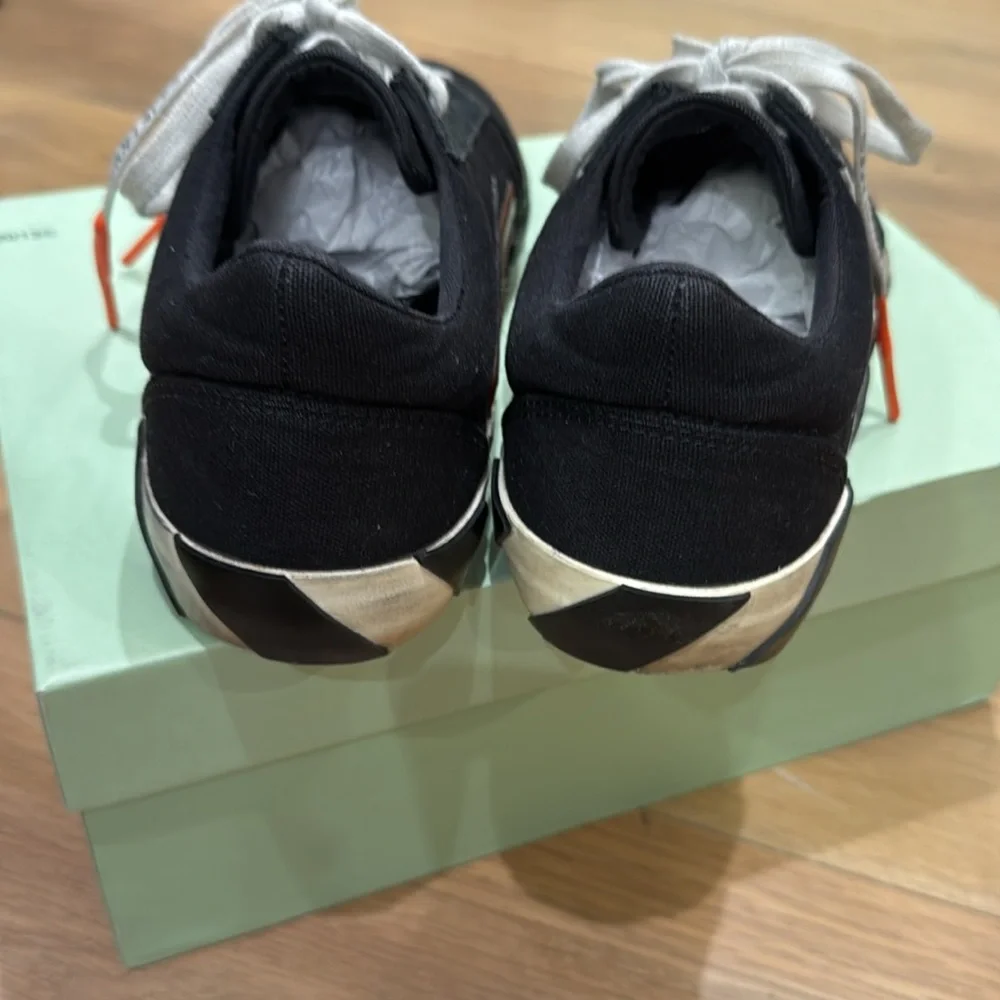 2019 Off-White Vulc Low Top 'Black' Sneakers Virgil Abloh 39 - Picture 6 of 10